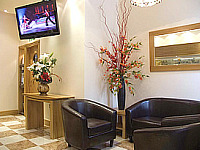 The reception area at the Oxford Hotel London