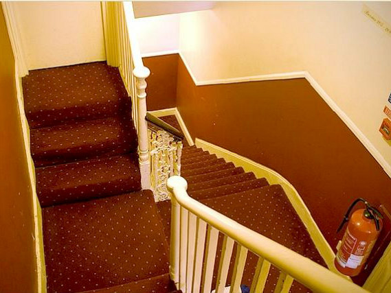 The hallway at Palace Court Hotel London