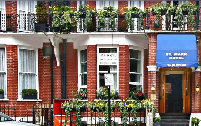 The exterior of St Mark Hotel London
