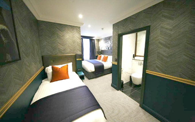 A typical deluxe triple room at Portico Hotel (formerly Hanover)
