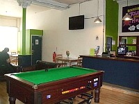 You can even play pool while staying at London Eye Hostel