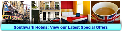 Southwark Hotels: Book from only £13.06 per person!