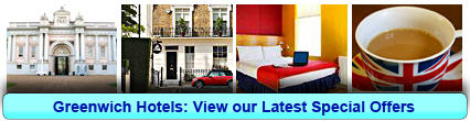 Greenwich Hotels: Book from only £14.00 per person!