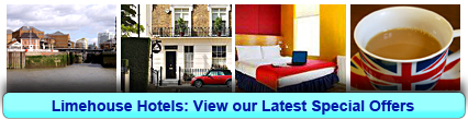 Limehouse Hotels: Book from only £18.50 per person!
