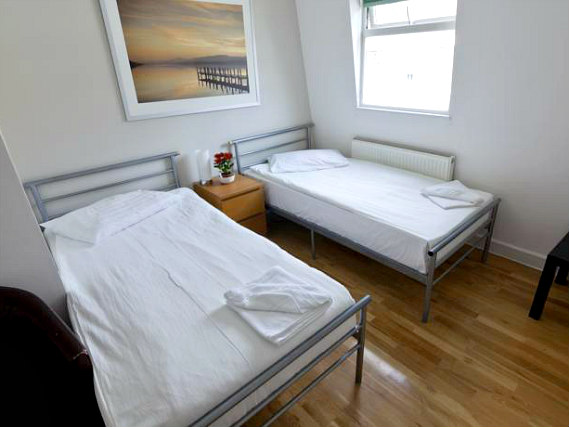 Twin rooms are spacious and fresh