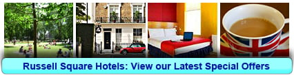 Russell Square Hotels: Book from only £22.50 per person!