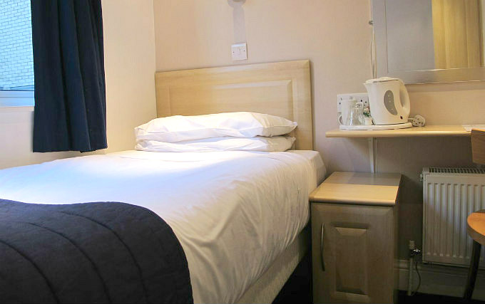 A typical double room at Alhambra Hotel