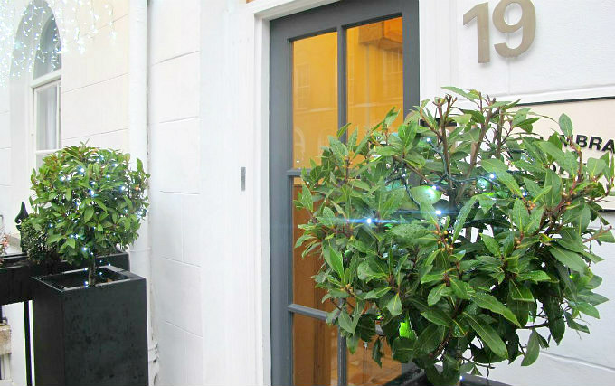 The exterior of Alhambra Hotel