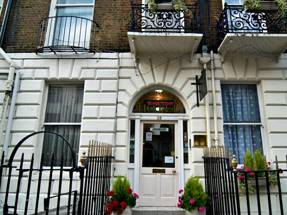 An exterior view of Boston Court Hotel