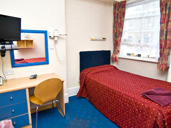 Single rooms at Boston Court Hotel provide privacy