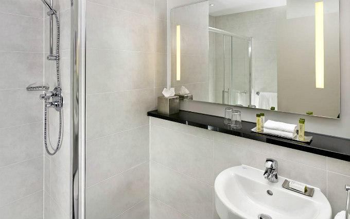 A typical shower system at Jurys Inn Islington