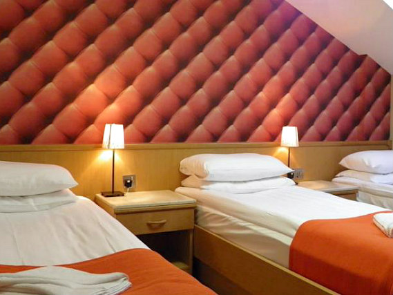 Quad rooms at California Hotel London are the ideal choice for groups of friends or families