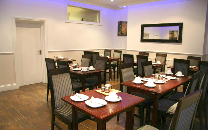 Sit with friends and plan your day in the Breakfast room