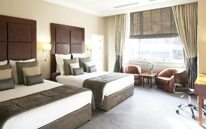 A typical quad room at The Beauchamp