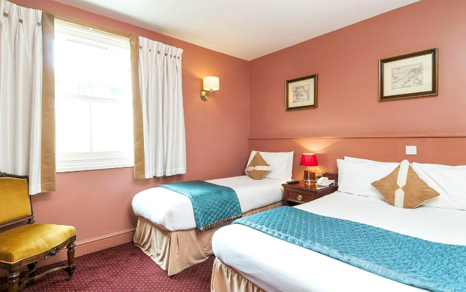 A triple room at Castleton Hotel