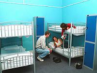 A quad room at Wake Up London