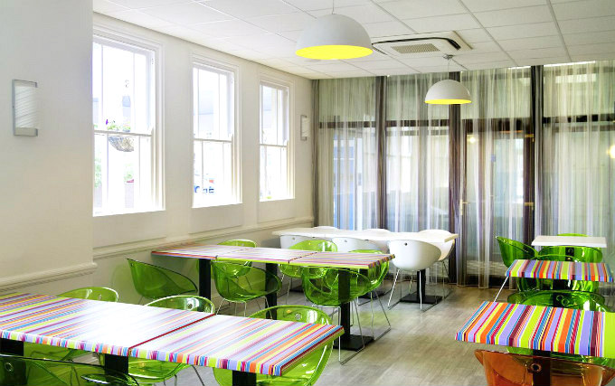 Relax and enjoy your meal in the Dining room at Ibis Styles London Croydon