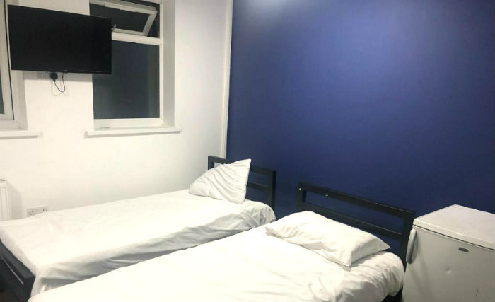 A typical twin room at Barking Park Hotel