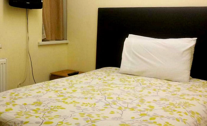 A typical single room at Barking Park Hotel
