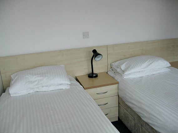 A twin room at Grosvenor House Studios TopFloor! is perfect for two guests