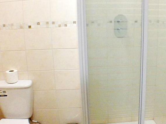 Relax in the private bathroom in your room