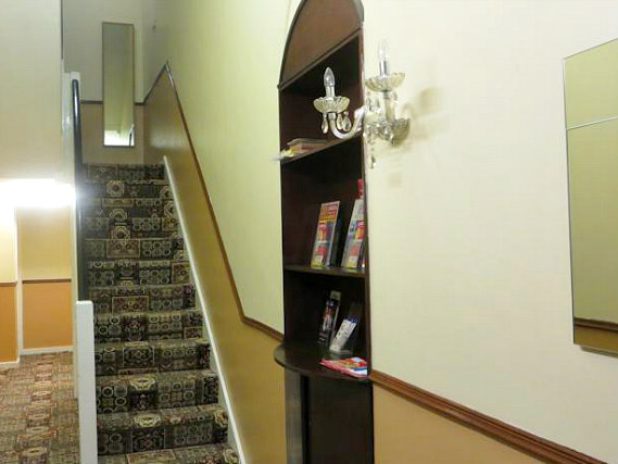 The hallway at Corbigoe Hotel