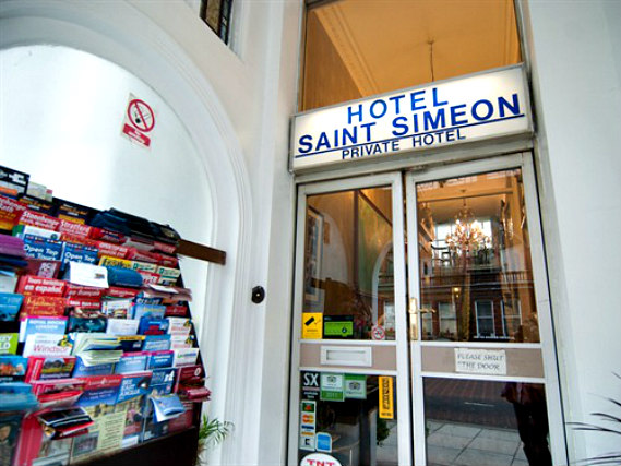 The St Simeon Hotel's welcoming entrance