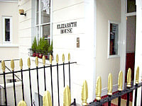 The entrance to Elizabeth House Hotel London