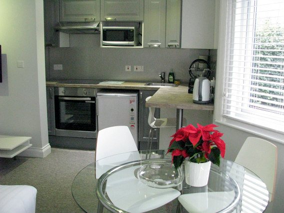 Save even more money by preparing your own food in the self-catering kitchen