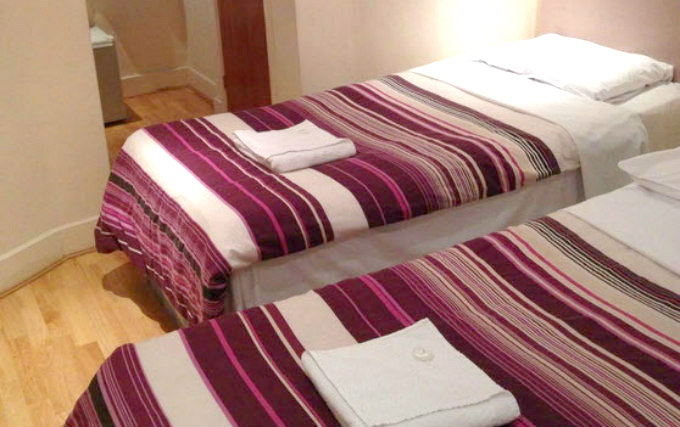 Twin room at Lisa Court Hotel