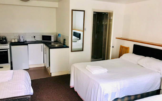 Quad rooms are great for friends and family sharing