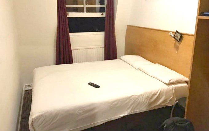 A typical double room at Arriva Hotel