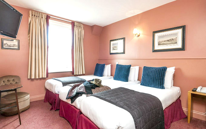 A triple room at Rose Court Hotel