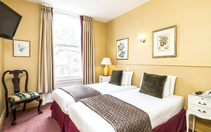 One of the twin room at Rose Court Hotel