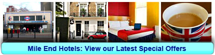 Mile End Hotels: Book from only £14.00 per person!