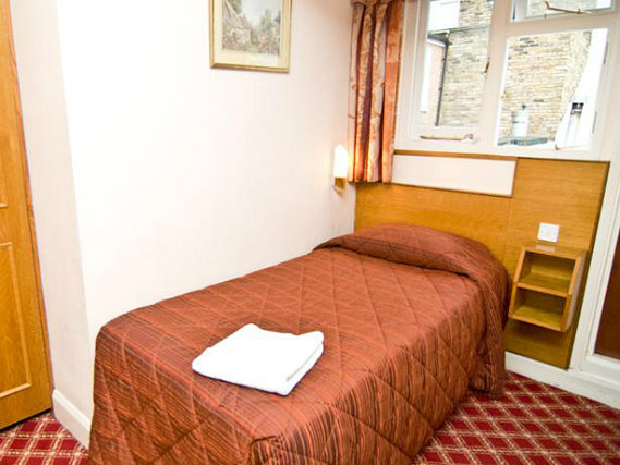 Single rooms at Alexandra Hotel provide privacy