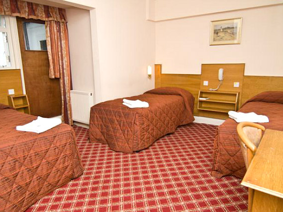 Quad rooms at Alexandra Hotel are the ideal choice for groups of friends or families