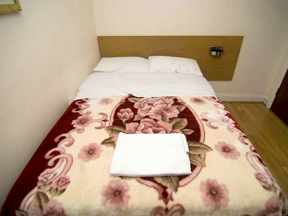 A typical room at Ventures Hotel