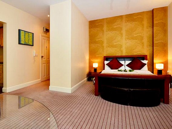 Put your feet up in front of the TV in your room