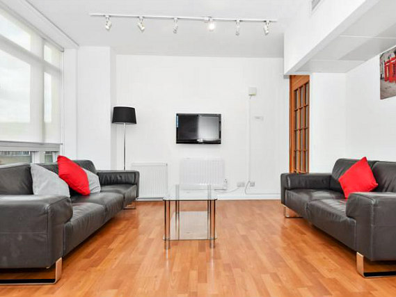 The lounge room at Access Apartments Paddington