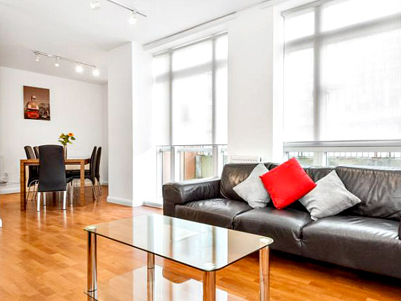 The lounge room at Access Apartments Paddington