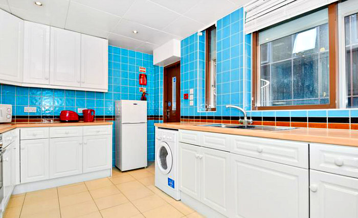 Save even more money by preparing your own food in the self-catering kitchen