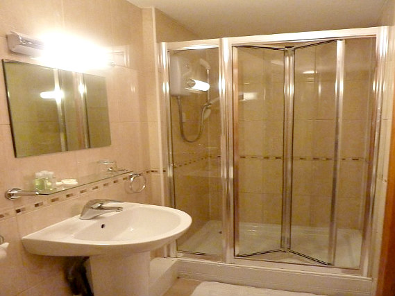 Relax in the private bathroom in your room