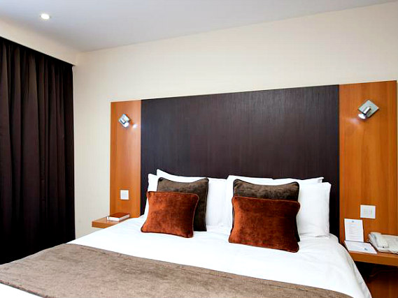A typical double room at The Re Hotel London Shoreditch