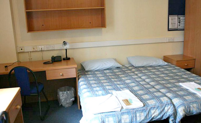 A typical double room at Bankside Apartments