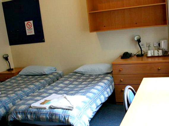 A twin room at Bankside Apartments is perfect for two guests