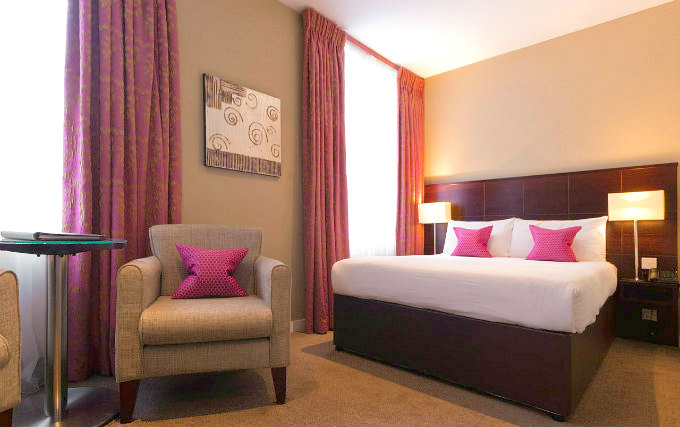 A comfortable double room at Berjaya Eden Park Hotel