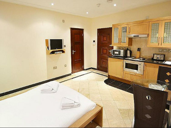 A double room at Apart Hotel 73