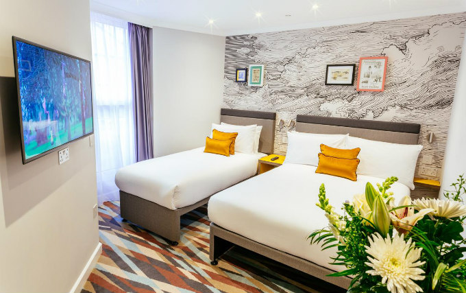 A triple room at Oliver Plaza Hotel