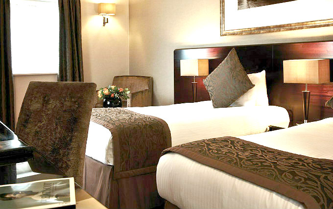 A typical triple room at Copthorne Hotel at Chelsea Football Club